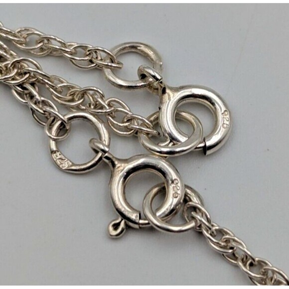 Sterling Silver 925 Baltic Amber Faceted Beads Stations Two Necklaces - Picture 14 of 16